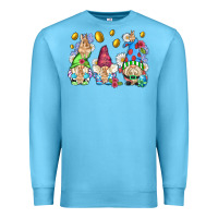 Ocean Blue easter gnome with eggs Premium Sweatshirt - AdoDesignShop