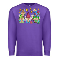 Purple easter gnome with eggs Premium Sweatshirt - AdoDesignShop