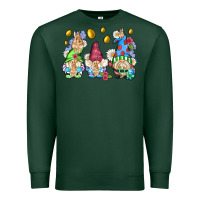 Sports Green easter gnome with eggs Premium Sweatshirt - AdoDesignShop