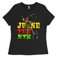 Black juneteenth Ladies Tee - CowGirlArtShop