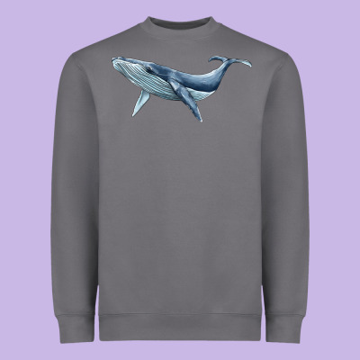 Humpback Whale Heavyweight Sweatshirt Designed By Barkaloodesign