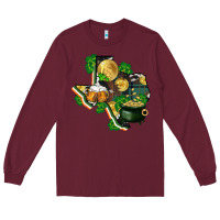Texas Map St Patricks Day Long Sleeve Tee | Teevron