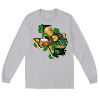 Moon Dust texas map st patricks day Long Sleeve Tee - FaDigitalArtStudio
