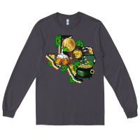 Smoke texas map st patricks day Long Sleeve Tee - FaDigitalArtStudio