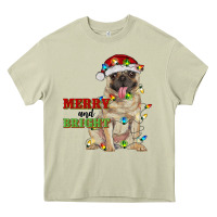 Mossy merry and bright pug Heavy Core Tee - RanaPortraitStore
