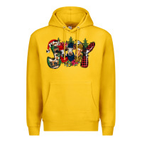 Lemon joy Christmas cows Premium Hoodie - CowhideDigitalArt