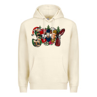 Sandshell joy Christmas cows Premium Hoodie - CowhideDigitalArt