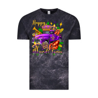 Cloud Black happy mardi gras truck olivia Vintage Tee - OliviaCreatesArt