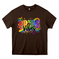 Chocolate Brown Pride vibes Heavy Core Tee - NancyCooperArtShop
