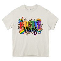 Cream Pride vibes Heavy Core Tee - NancyCooperArtShop