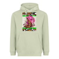 Matcha cowgitl hat and roses Heavyweight Hoodie - AdoDesignShop