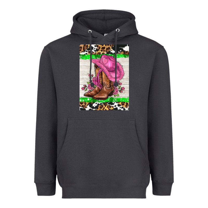 Cowgitl Hat And Roses Heavyweight Hoodie by AdoDesignShop | Teevron