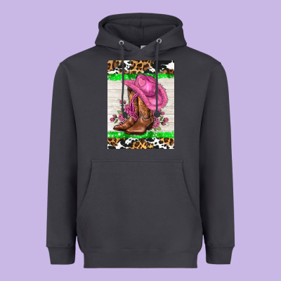 Cowgitl Hat And Roses Heavyweight Hoodie Designed By Adodesignshop