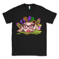 Black mardi gras pig Classic Tee - CowGirlArtShop
