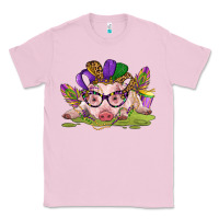 Bubblegum Pink mardi gras pig Classic Tee - CowGirlArtShop