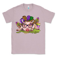 Lilac mardi gras pig Classic Tee - CowGirlArtShop