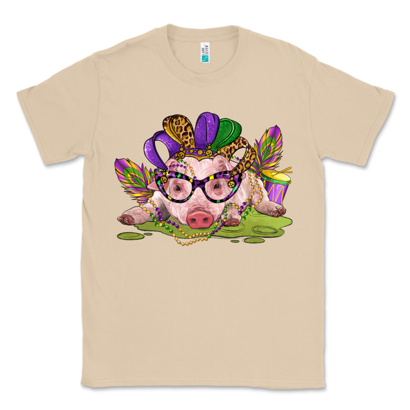 Mardi Gras Pig Classic Tee by CowGirlArtShop | Teevron