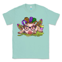 Seafoam mardi gras pig Classic Tee - CowGirlArtShop