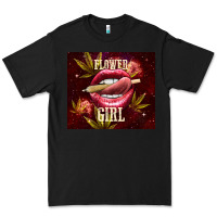 Black flower girl Premium Tee - TumblerDesignByShophia