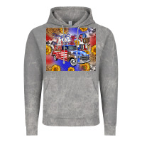 Cloud Rock Fourth Of July Sunflowers Truck Vintage Hoodie - FaDigitalArtStudio