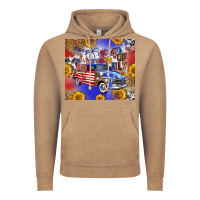 Vintage Coffee Fourth Of July Sunflowers Truck Vintage Hoodie - FaDigitalArtStudio