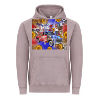 Vintage Zinc Fourth Of July Sunflowers Truck Vintage Hoodie - FaDigitalArtStudio