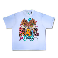 Grape Ice Afro woman nail boss Urban Heavy Tee - RanaPortraitStore