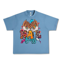 Pebble Blue Afro woman nail boss Urban Heavy Tee - RanaPortraitStore