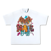 White Afro woman nail boss Urban Heavy Tee - RanaPortraitStore