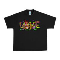 Black mardi gras love Urban Heavy Tee - OliviaCreatesArt