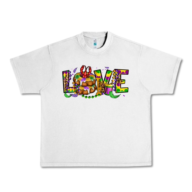 Mardi Gras Love Urban Heavy Tee by OliviaCreatesArt | Teevron