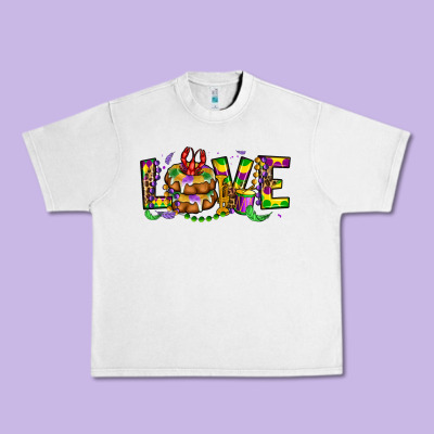 Mardi Gras Love Urban Heavy Tee Designed By Oliviacreatesart