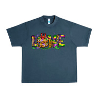 Midnight Navy mardi gras love Urban Heavy Tee - OliviaCreatesArt