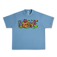 Pebble Blue mardi gras love Urban Heavy Tee - OliviaCreatesArt