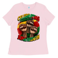 Bubblegum Pink im celebrating juneteenth  (1) Ladies Tee - CowGirlArtShop