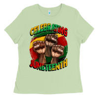 Matcha im celebrating juneteenth  (1) Ladies Tee - CowGirlArtShop