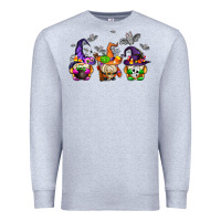Heather Grey halloween gnomes Premium Sweatshirt - AdoDesignShop