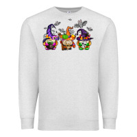 Oatmeal Heather halloween gnomes Premium Sweatshirt - AdoDesignShop