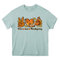 Peace Love Thanksgiving Heavy Core Tee | Teevron