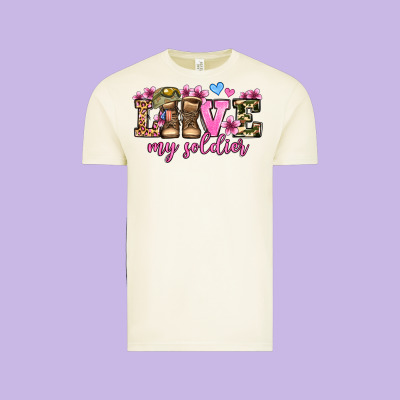 Love My Soldier Olivia Vintage Tee Designed By Oliviacreatesart