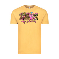 Vintage Mustard love my soldier olivia Vintage Tee - OliviaCreatesArt