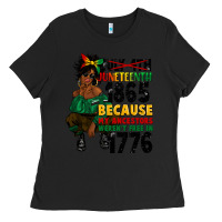 Black juneteenth 1865 because my ancestors Ladies Tee - CowGirlArtShop