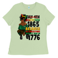 Matcha juneteenth 1865 because my ancestors Ladies Tee - CowGirlArtShop