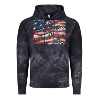 Cloud Black Leopard glitter American flag Vintage Hoodie - FaDigitalArtStudio