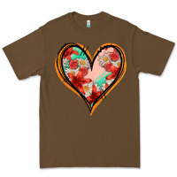 Cacao floral orange glitter heart Premium Tee - Jasminsmagicworld