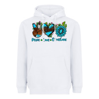 White peace love  gemstone Heavyweight Hoodie - AdoDesignShop
