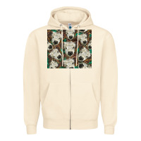 Sandshell white Scottish calf Zipper Hoodie - BarkalooDesign