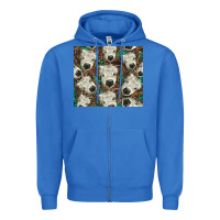 True Royal white Scottish calf Zipper Hoodie - BarkalooDesign