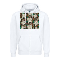 White white Scottish calf Zipper Hoodie - BarkalooDesign