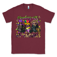 Burgundy parading with my gnomies Classic Tee - CowGirlArtShop